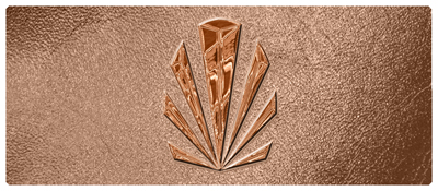 DNSEMP-L-602-CP-SH-BZ Copper Sunburst Shimmer Bronze